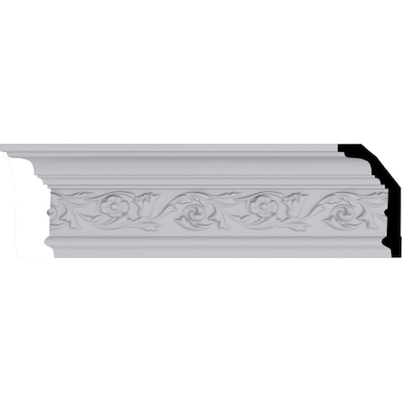 Ekena Millwork 5 1/8"H x 2 7/8"P x 6"F x 94 1/2"L Springtime Crown Moulding MLD05X02X06SP